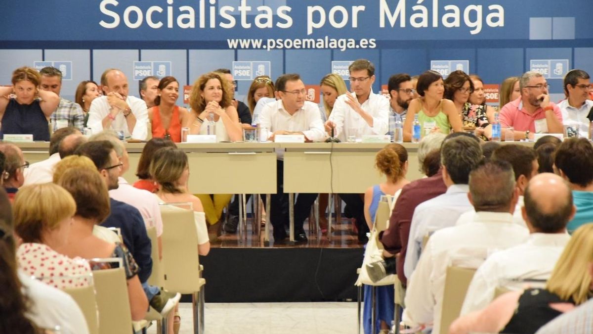 El PSOE de Málaga aprueba por un 97% su candidatura única para el congreso regional