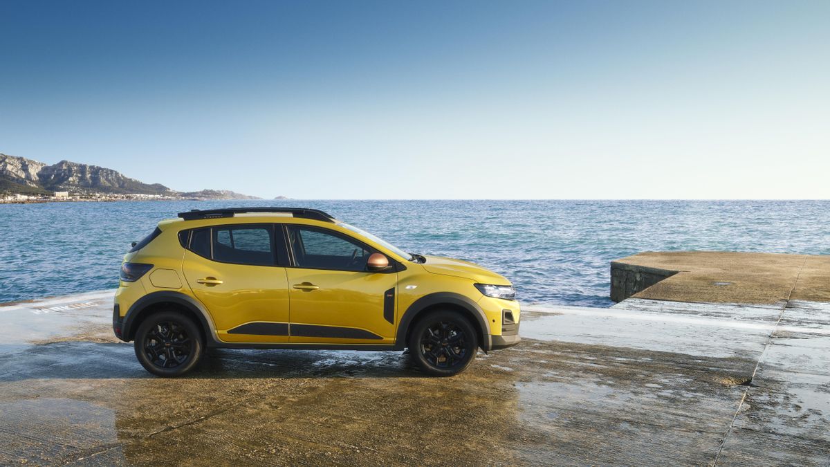 Vista lateral del Sandero Stepway.