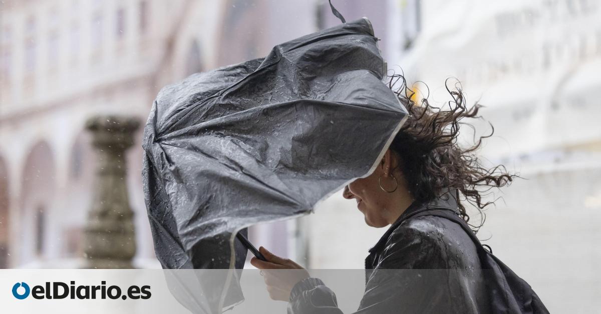 La borrasca Harry se despide con lluvias abundantes y olas de hasta seis metros