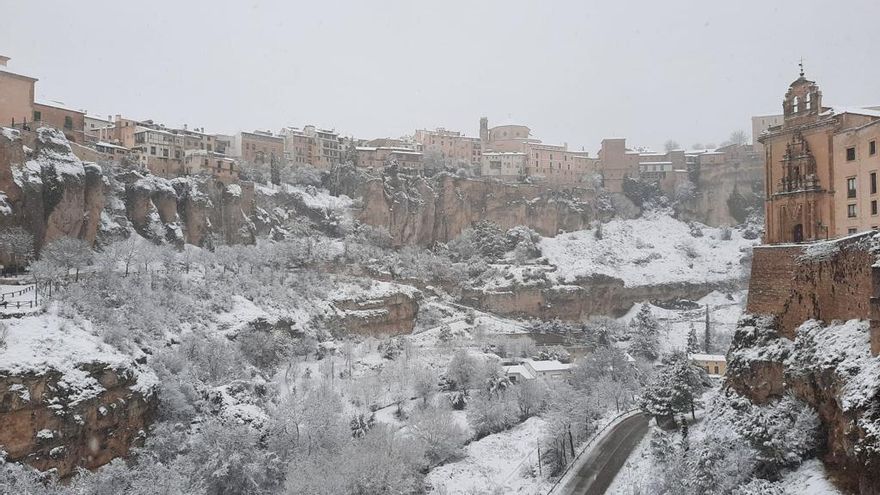 Cuenca y Guadalajara están este lunes en aviso por riesgo de nevadas