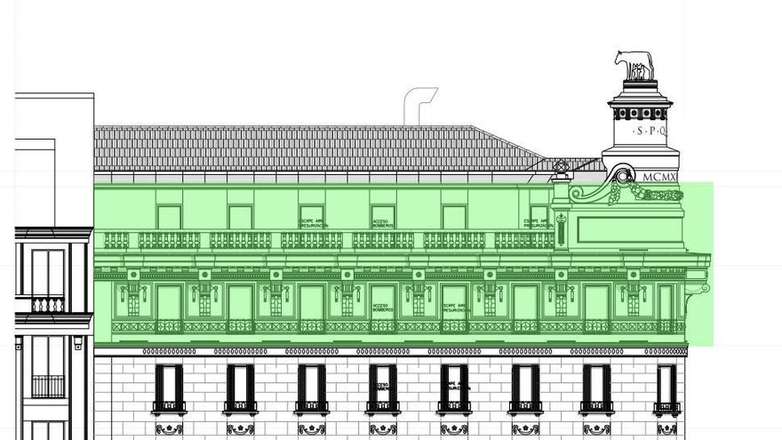 El Wow de Gran Vía intenta legalizar por segunda vez su restaurante construido sin licencia sobre dos pisos de oficinas