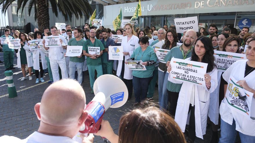 El sindicato de médicos canarios considera un "éxito" las protestas contra la reforma de sus condiciones laborales
