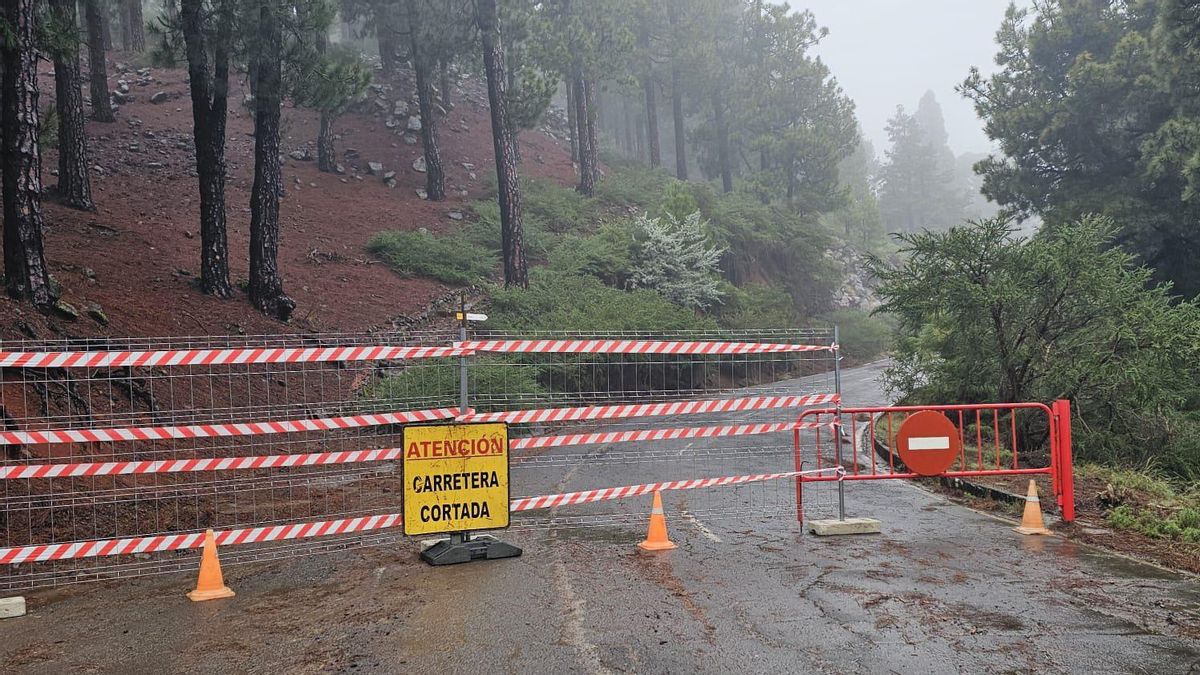 Las placas de hielo y los desprendimientos obligar a mantener cerrada el acceso Roque por la zona este