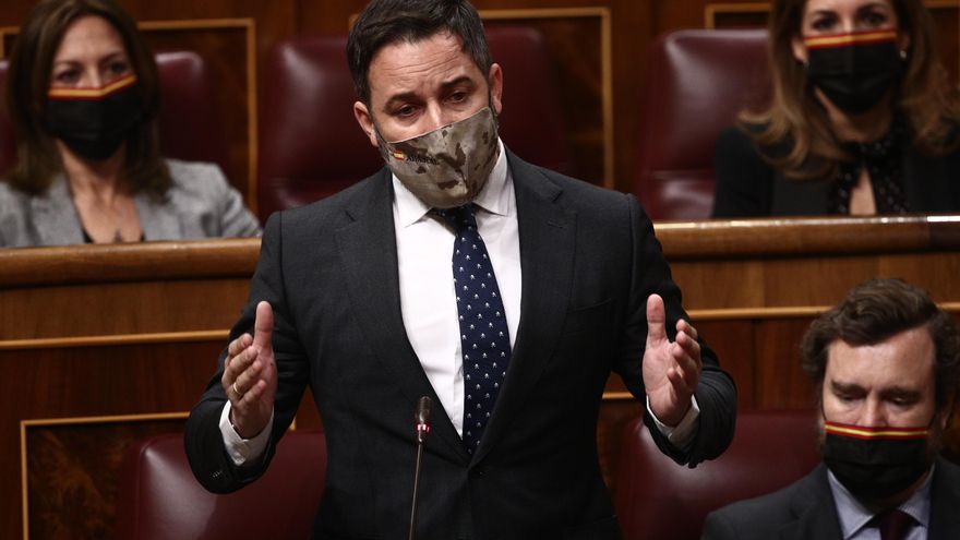 El líder de Vox, Santiago Abascal
