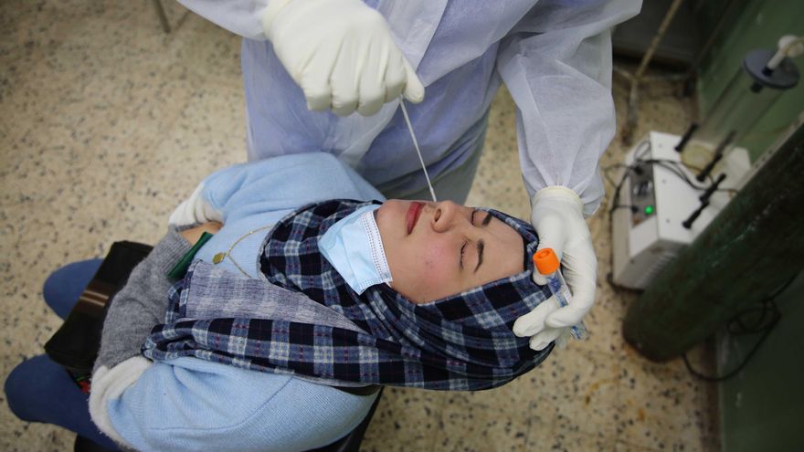 Test de coronavirus en Gaza