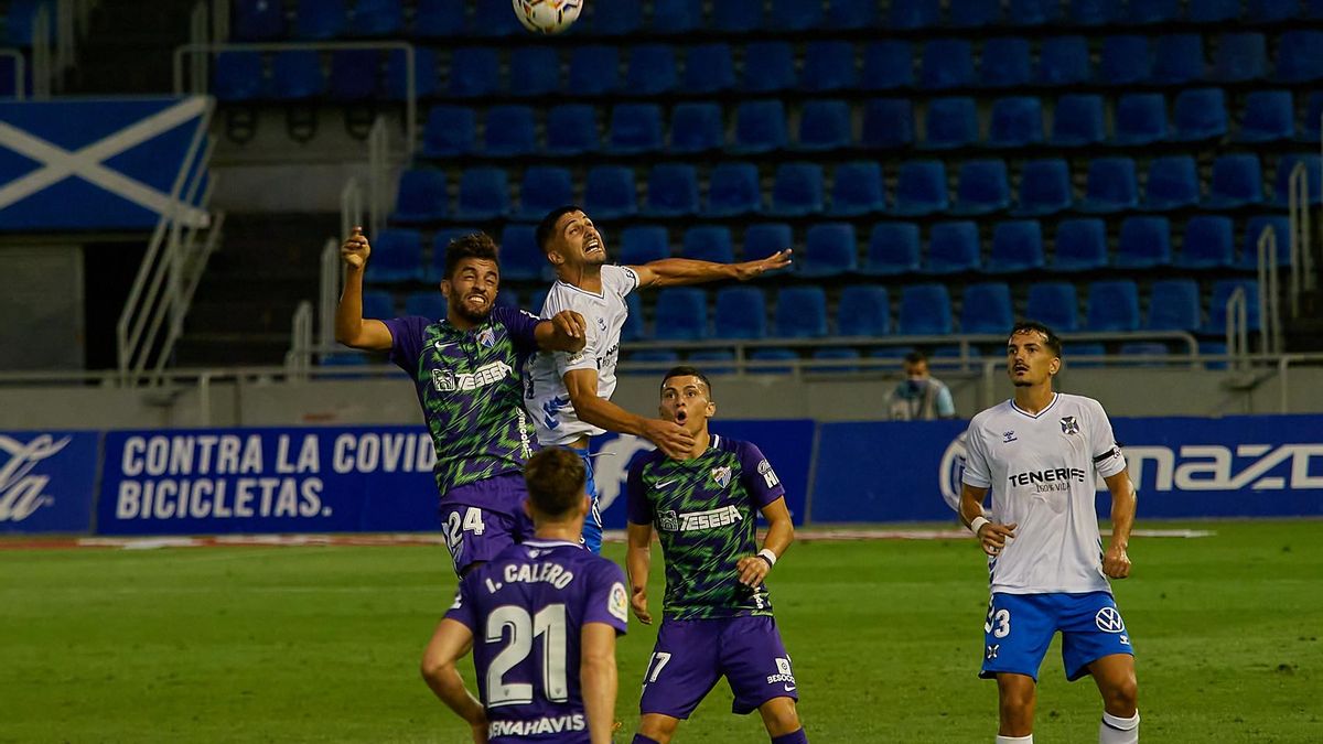 Imagen del Tenerife-Málaga de la primera jornada.