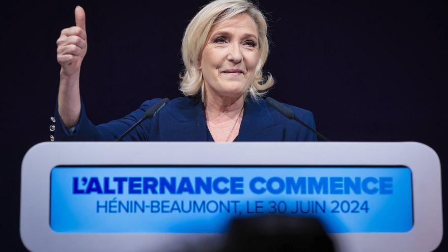 La ultraderecha de Le Pen gana la primera vuelta y podría lograr la mayoría absoluta