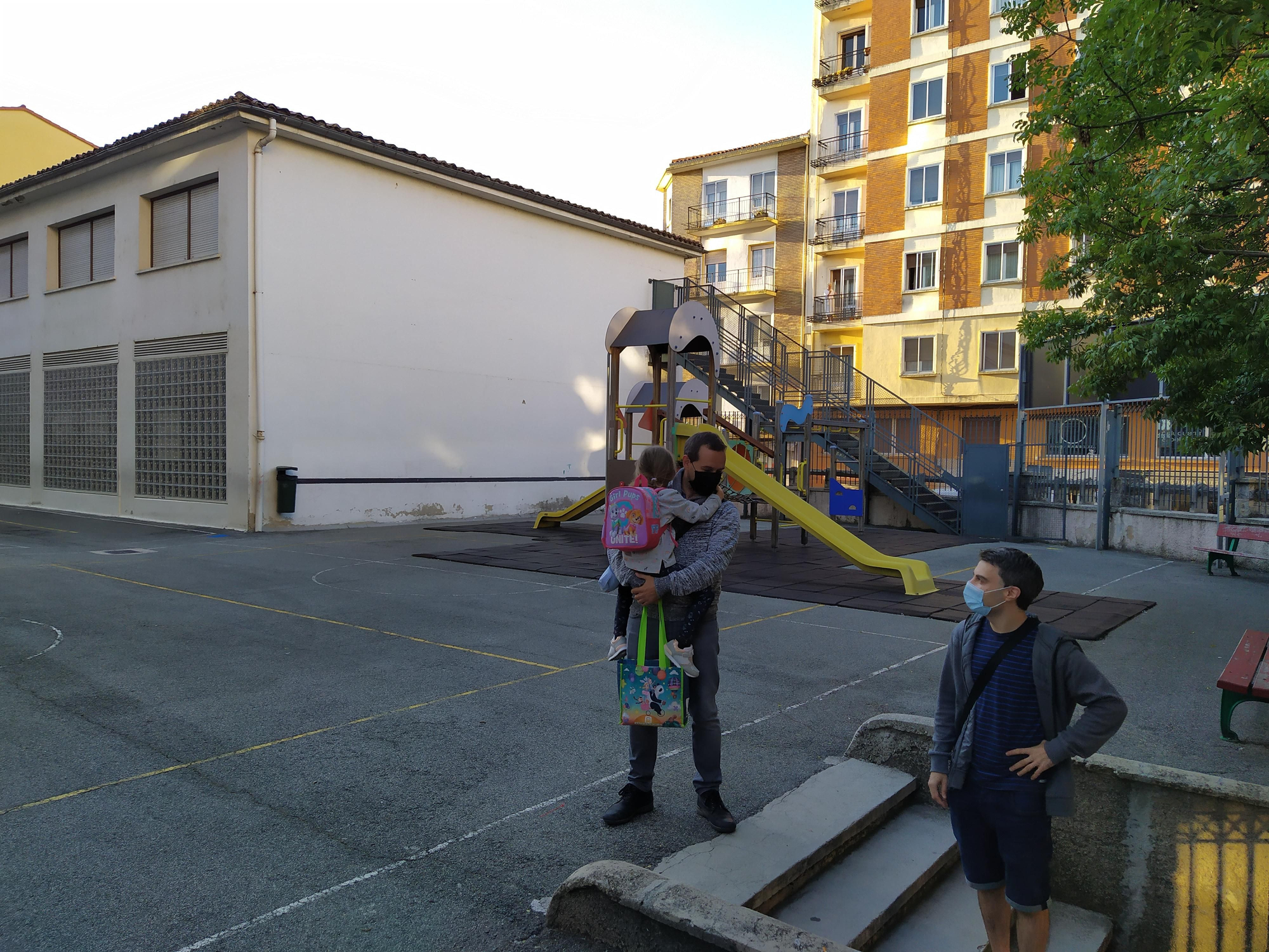 Vuelta a las aulas en el Colegio Público Paderborn de Pamplona