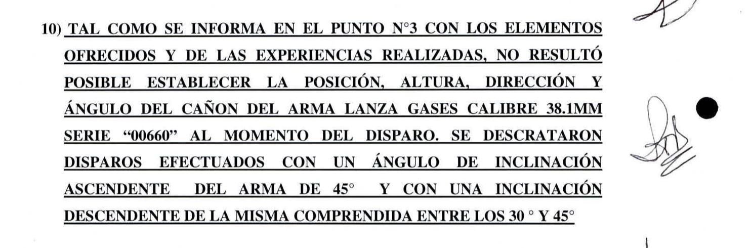 El punto clave en el informe de la Policía de la Ciudad.