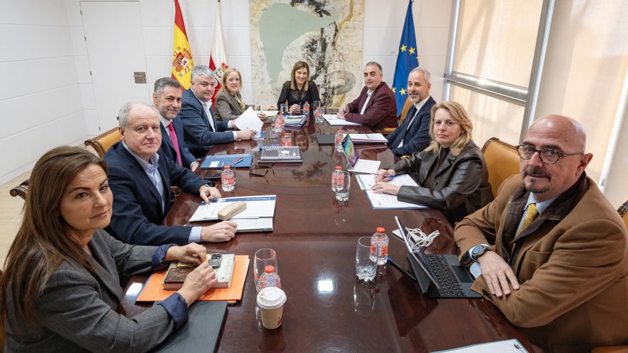 Reunión del Consejo de Gobierno de Cantabria presidido por Buraga.