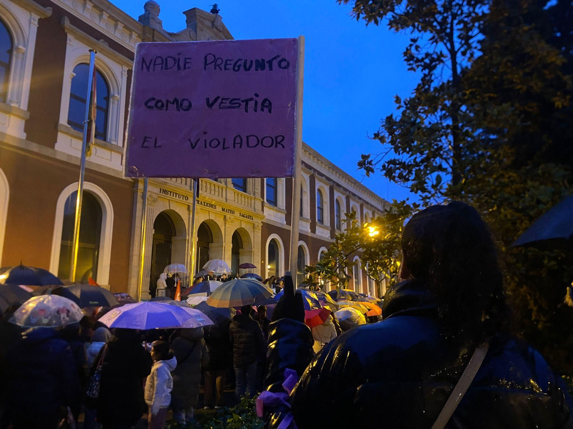 Las imágenes del 8M en Logroño: la fuerza del feminismo venció a la lluvia