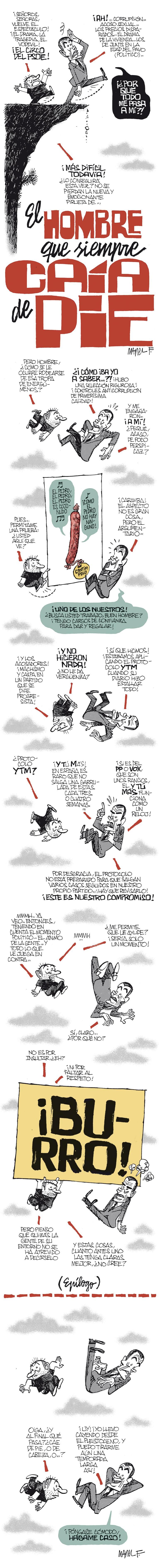 El hombre que siempre caía de pie