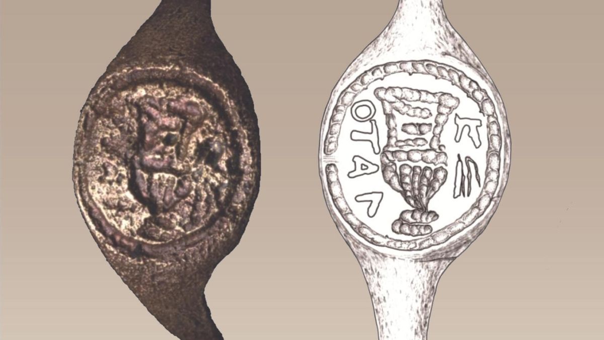 Este antiguo anillo encontrado cerca de Jerusalén podría haber pertenecido a un empleado de Poncio Pilato