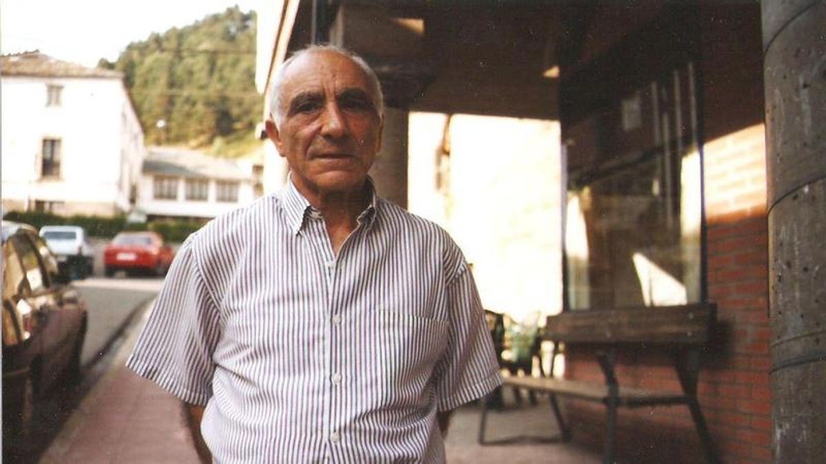 Benjamín Rubio, en una imagen de 1998 en Villablino.