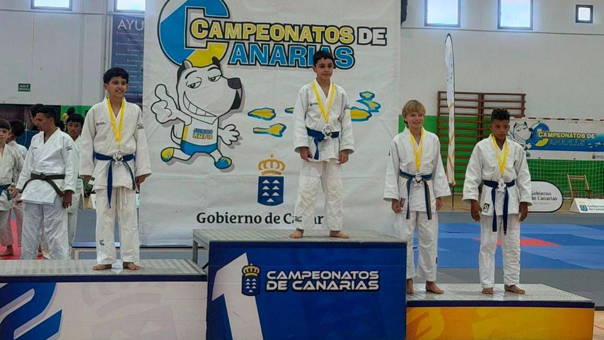 Gran Canaria lidera el medallero de judo de los Campeonatos de Canarias en Edad Escolar