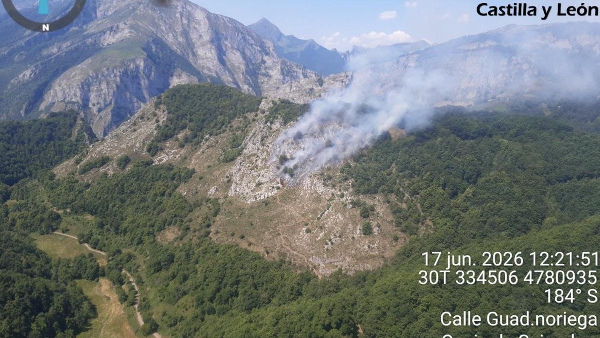Activos dos incendios en la provincia de León: en Picos de Europa y Babia