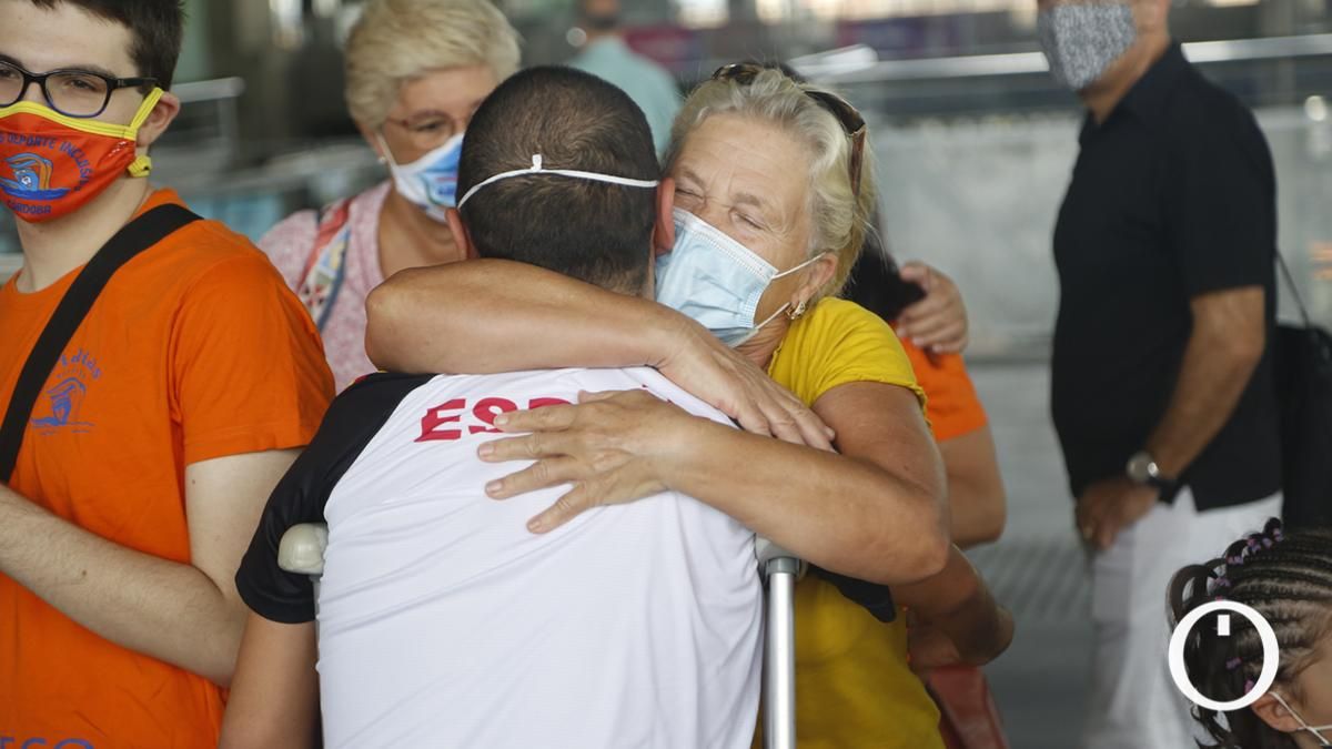 Llegada a Córdoba del nadador paralímpico Miguel Angel Martínez Tajuelo tras participar en Tokio 2020