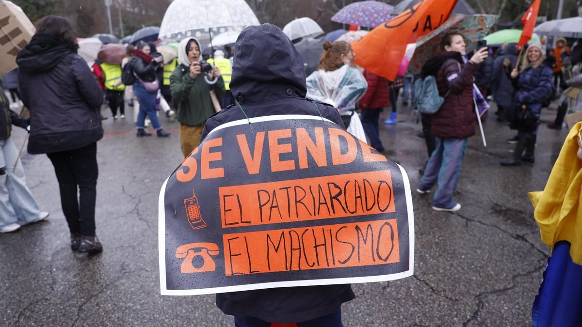 Manifestación con motivo del Día Internacional de la Mujer.