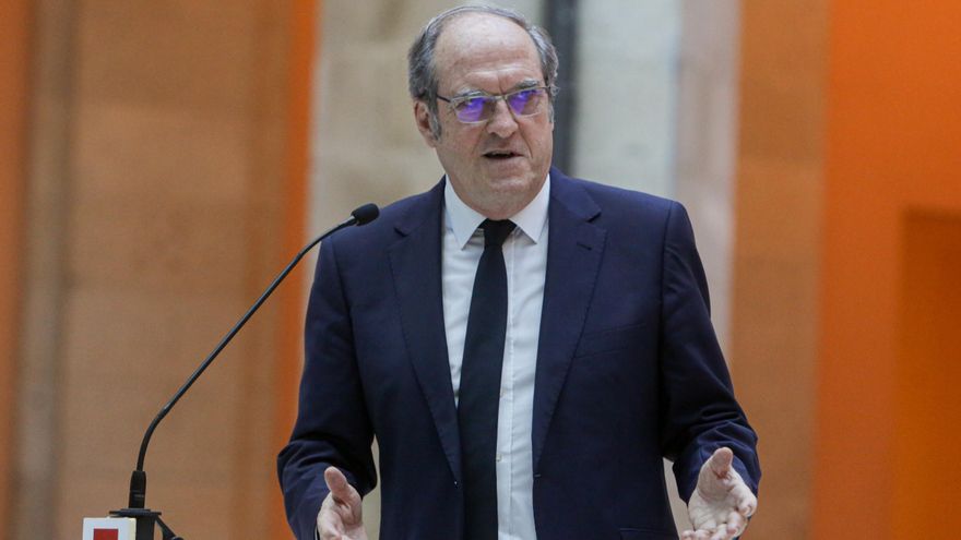 Imagen de archivo del portavoz del PSOE en la Asamblea de Madrid, Ángel Gabilondo, ofrece una rueda de prensa tras su reunión con la presidenta de la Comunidad de Madrid, Isabel Díaz Ayuso, sobre el Plan de ReactivaciónEn Madrid a 4 de junio de 2020.