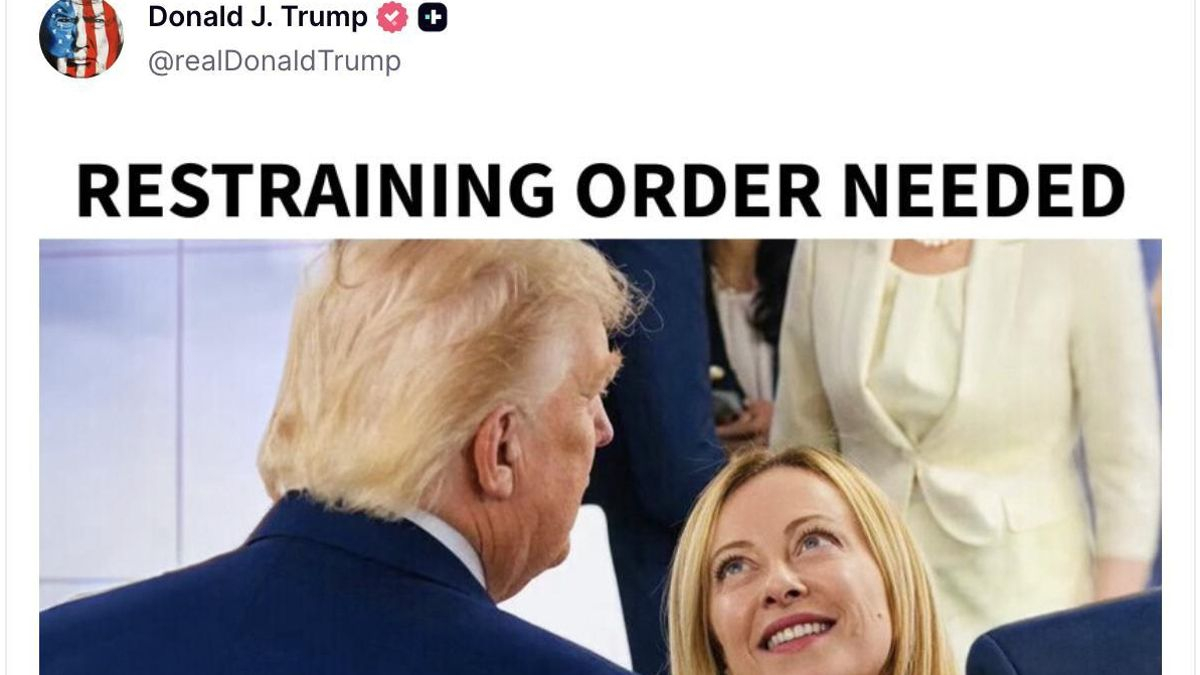 Trump enturbia la cumbre de la OTAN con un ataque personal a Meloni: "Hace falta una orden de alejamiento"