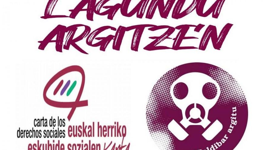 Cartel de la campaña 'Lagundu Argitzen'