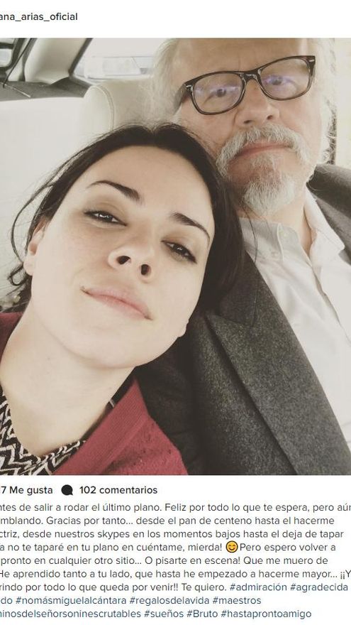 El mensaje de Ana Arias en su cuenta de Instagram