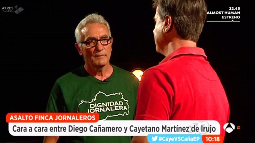 Cañamero y Cayetano, cara a cara en Espejo Público