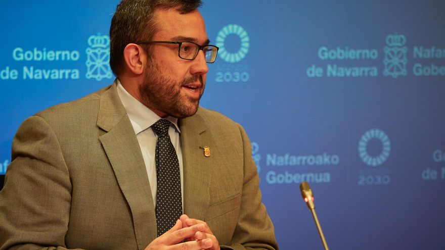 Archivo - El vicepresidente primero y portavoz del Gobierno de Navarra, Javier Remírez