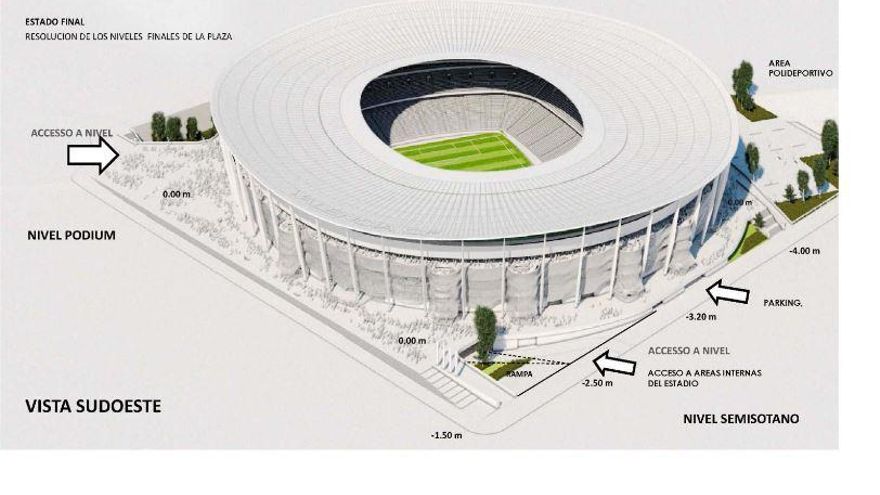 Así es el nuevo estadio del Valencia CF: 70.044 espectadores, grada cubierta al 100% y aparcamiento de 900 plazas