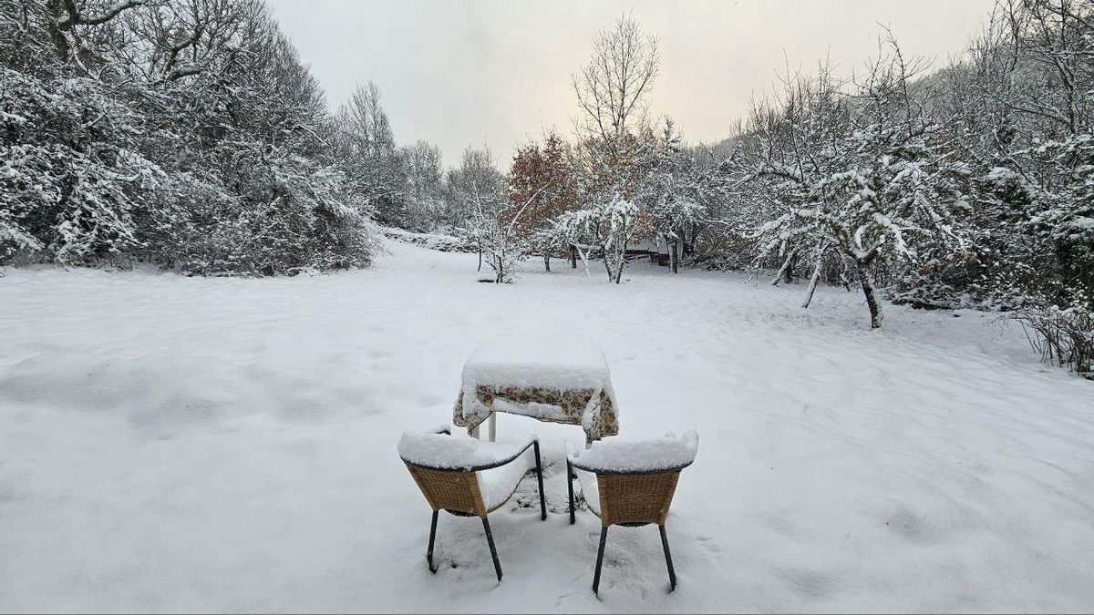 Nieve en Riocastrillo de Ordás. / J. Hernansanz