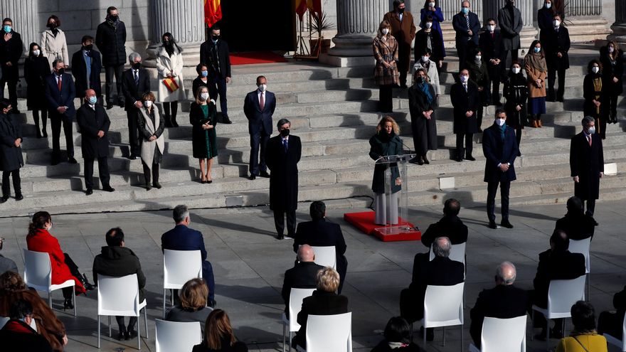 El discurso más político de Meritxell Batet en una celebración descafeinada de la Constitución