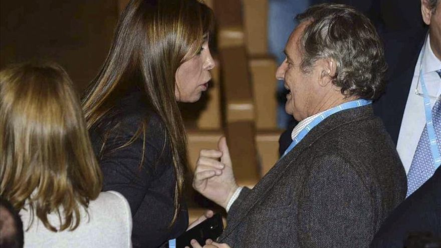 El marido de Cospedal, situado en lugar preeminente junto a dirigentes del PP