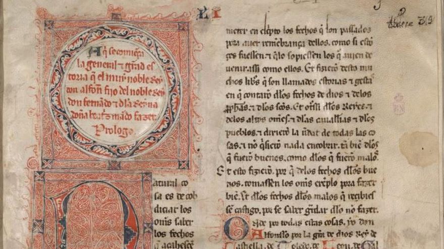 Una página manuscrita de la 'General Estoria'