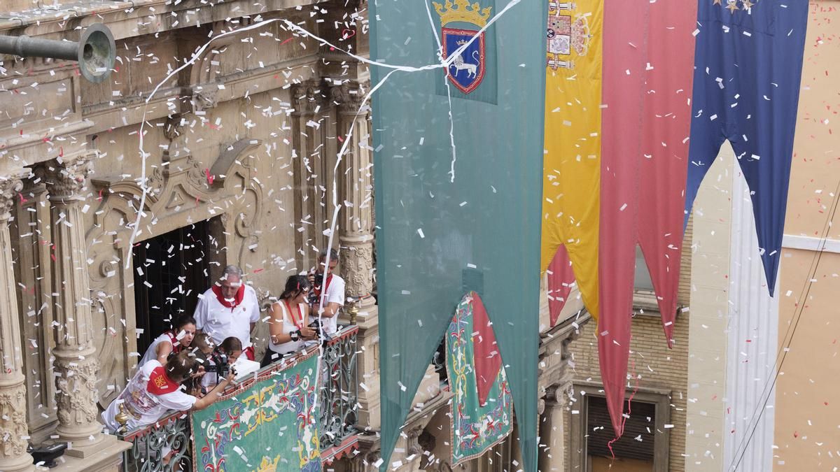 Pamplona estrena con éxito el chupinazo 'txiki': "Es una forma de crear nuevos sanfermineros"