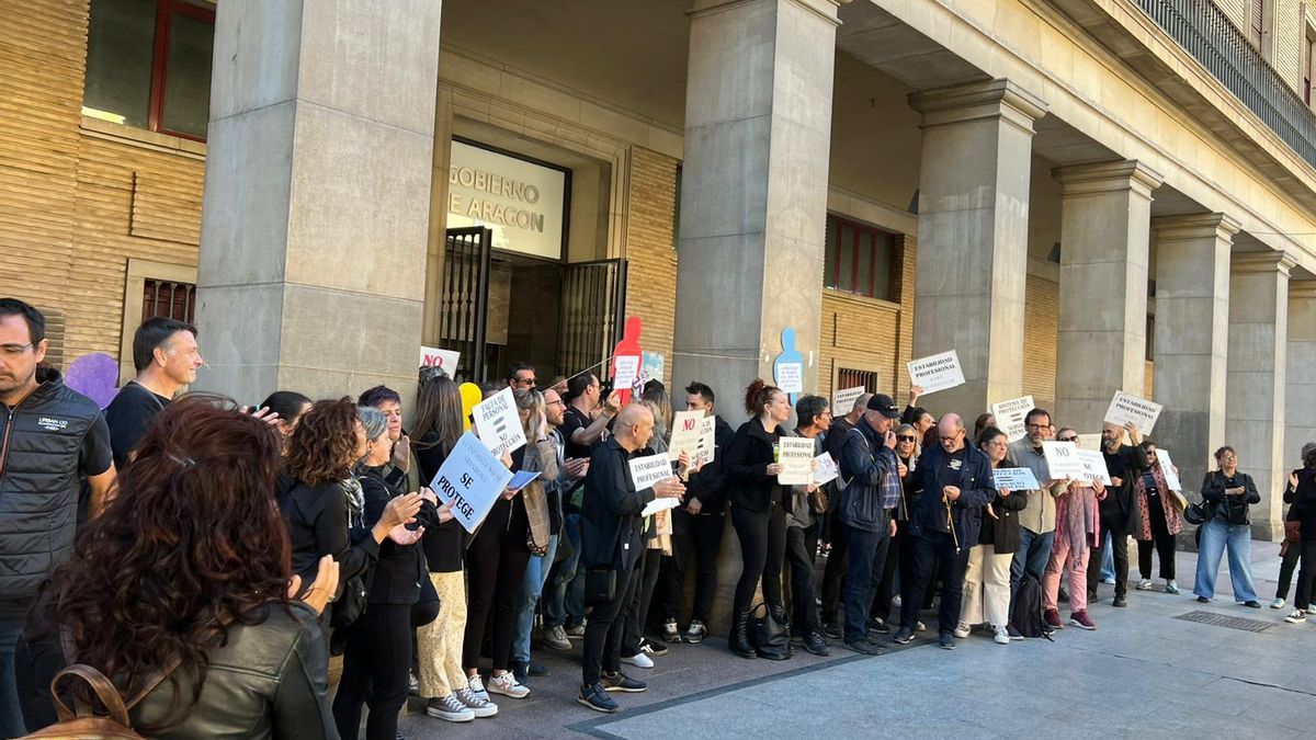 Jornada de huelga de los trabajadores de los centros de menores de Aragón: "Basta de invisibilizar nuestra labor"