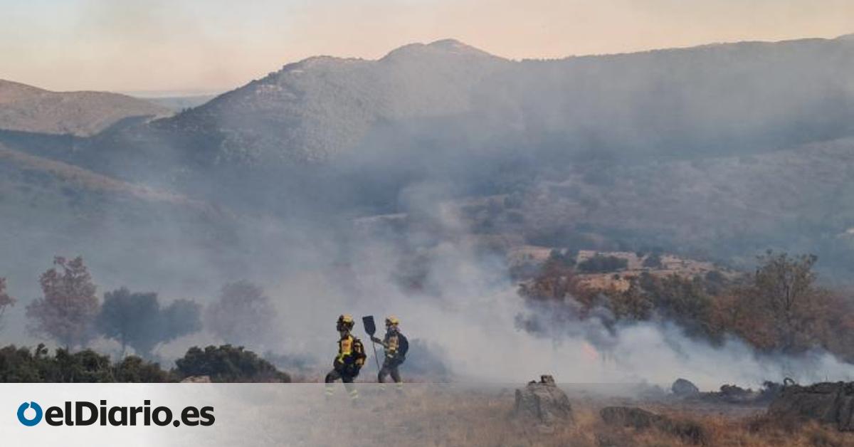 Siguen las restricciones de acceso a la Sierra Norte de Guadalajara por el incendio en Peñalba de la Sierra