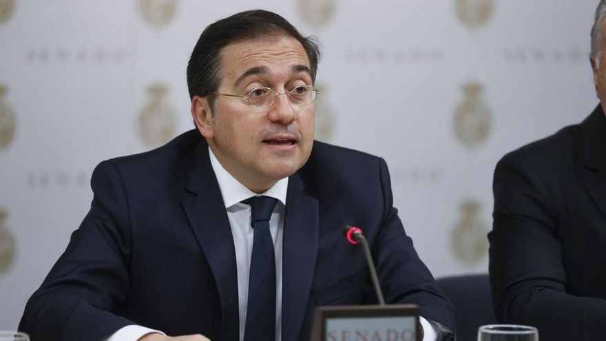 Imagen de archivo del ministro de Asuntos Exteriores, Unión Europea y Cooperación, José Manuel Albares, en el Senado. EFE/ Fernando Alvarado