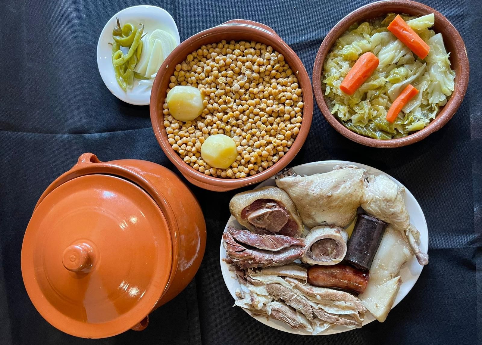 Cocido madrileño del restaurante El Mordisco