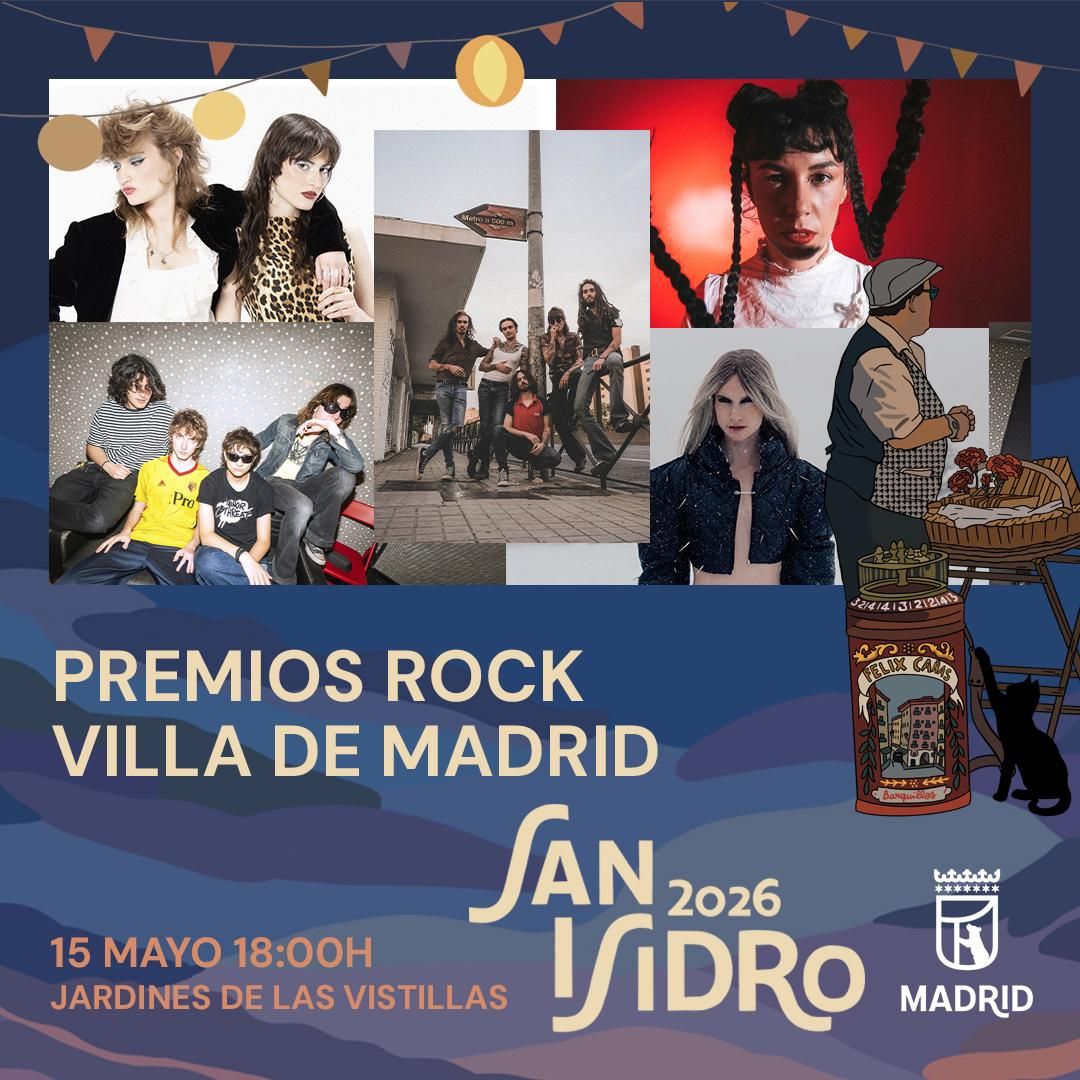 Cartel de los Premios Rock Villa de Madrid 2026