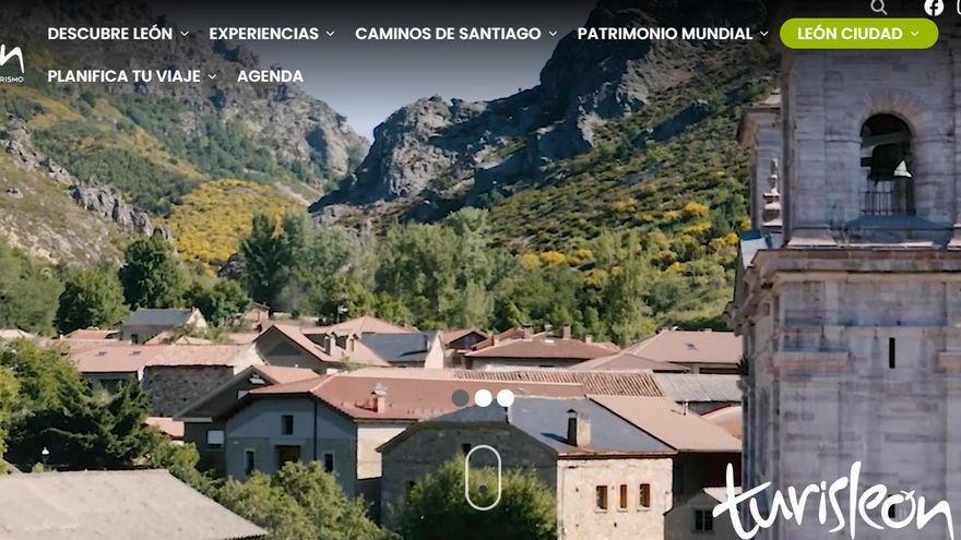 La página web de turismo de la provincia de León ve la luz incompleta y después de más de dos años de retraso