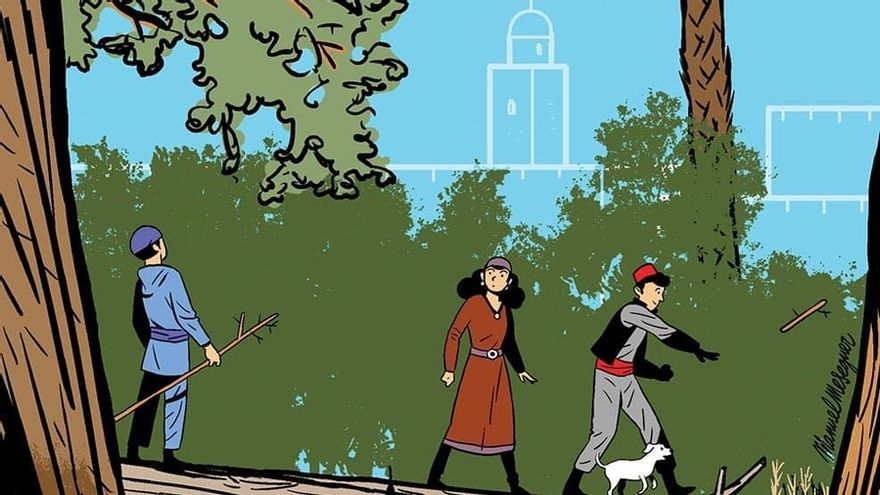 La fundación de la ciudad de Murcia, hace 1.200 años, revive en viñetas con ‘El sueño de Abderrahmán’