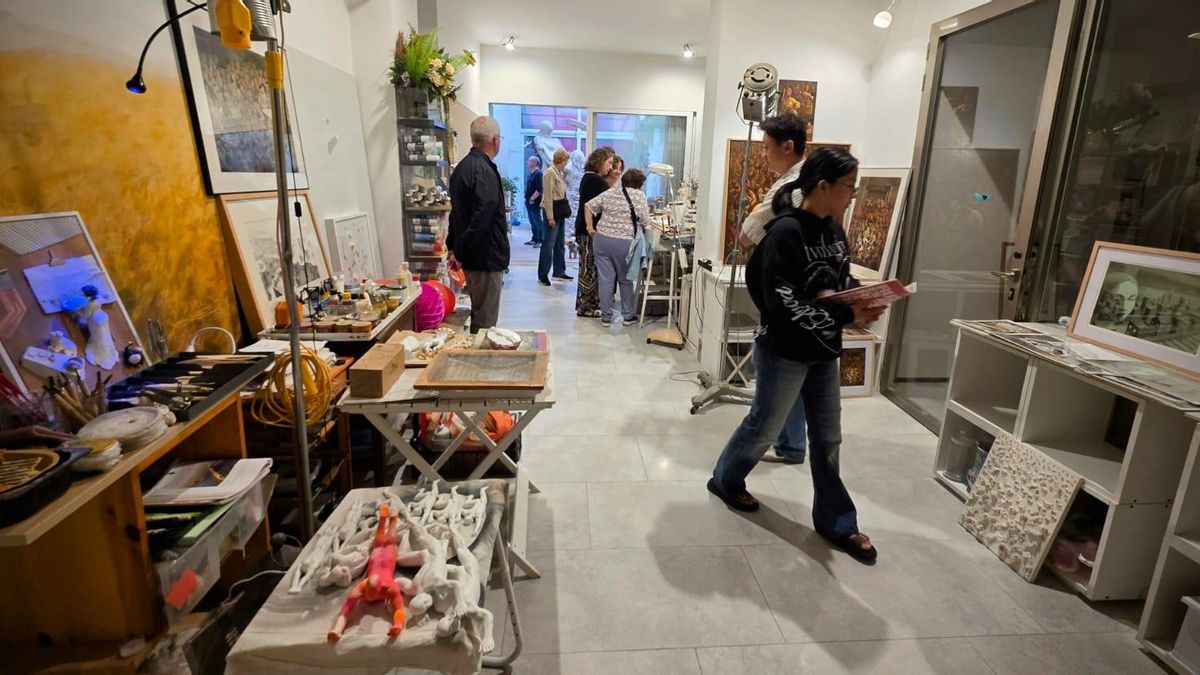 Estudio de la artista Ana Sanchis en la calle Puerto Rico de Russafa.