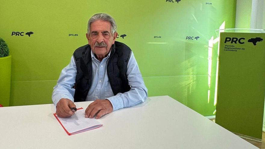 Miguel Ángel Revilla durante su entrevista con elDiario.es.