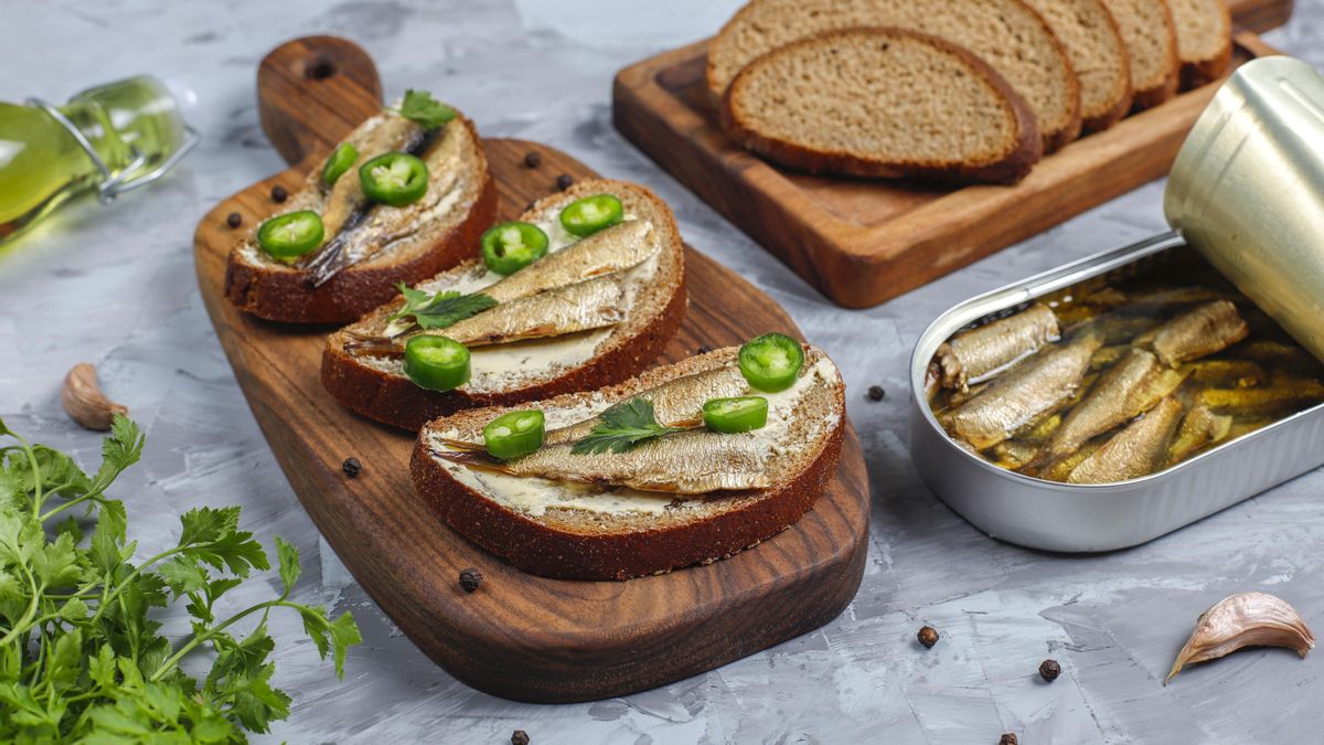 Tosta de sardinas