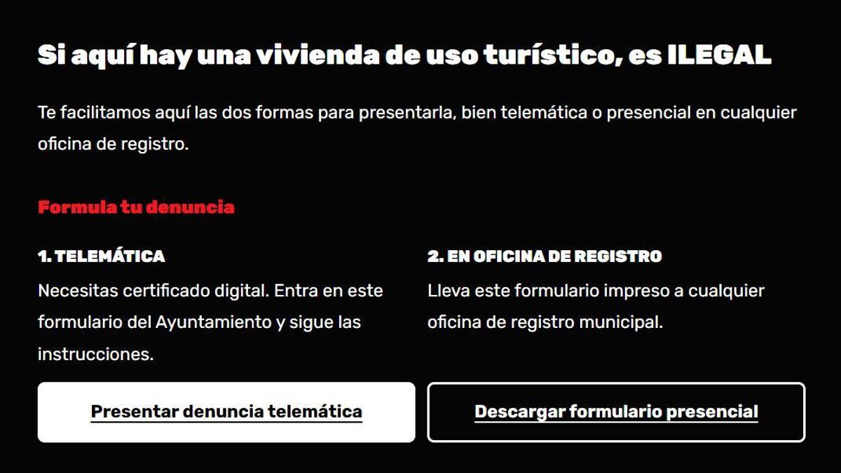 El PSOE crea una página web para denunciar en solo tres minutos los pisos turísticos ilegales abiertos en Madrid