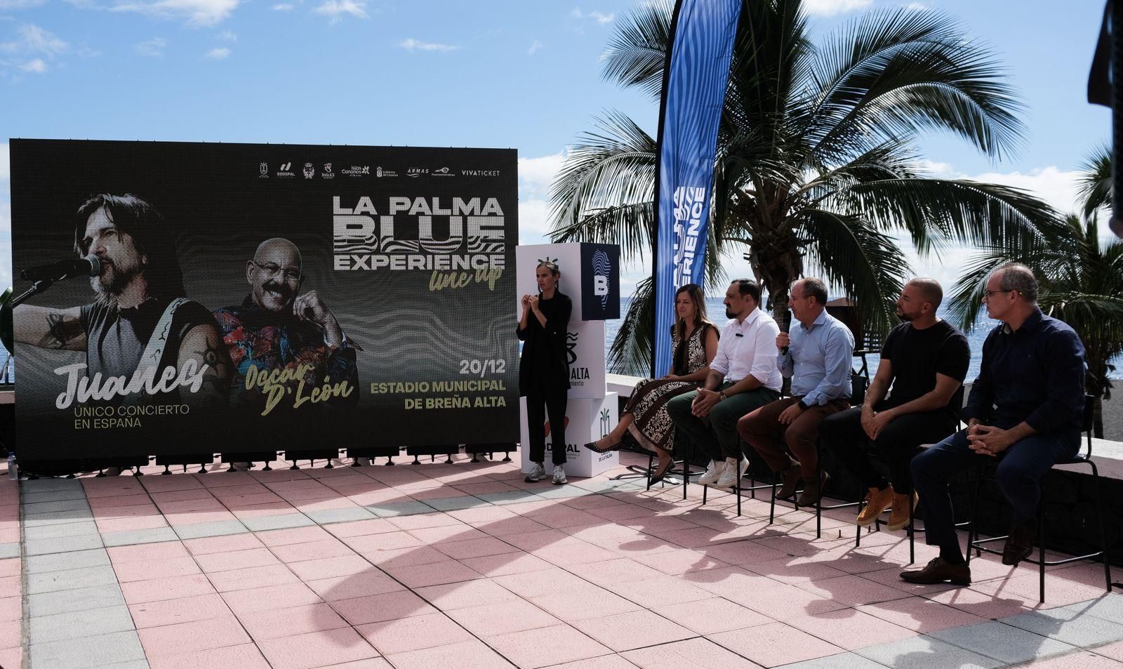 Juanes, en su único concierto en España, actuará con Óscar de León en el III ‘La Palma Blue Experience’.