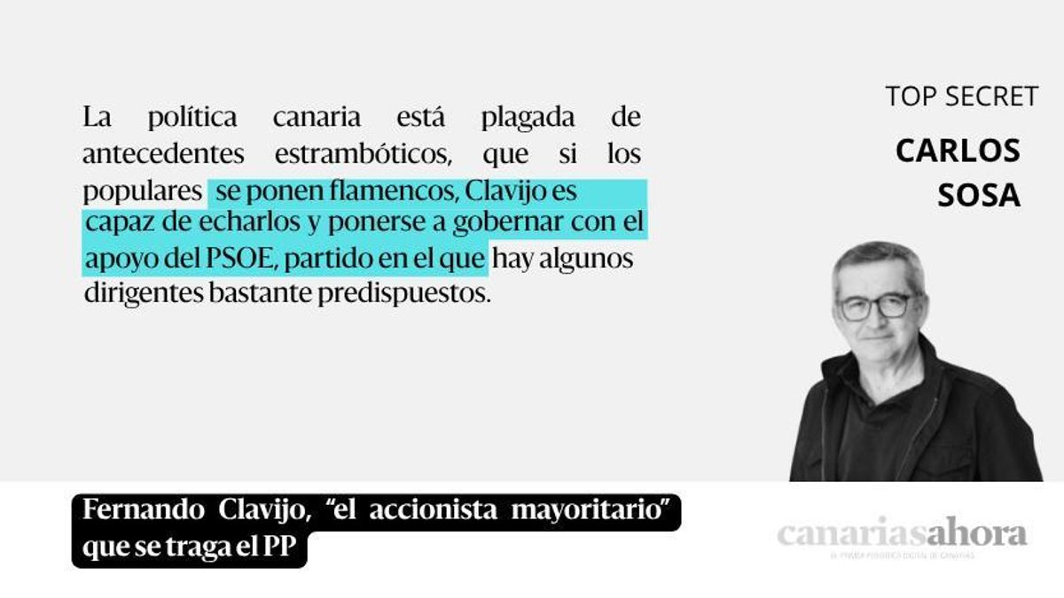Fernando Clavijo, “el accionista mayoritario” que se traga el PP