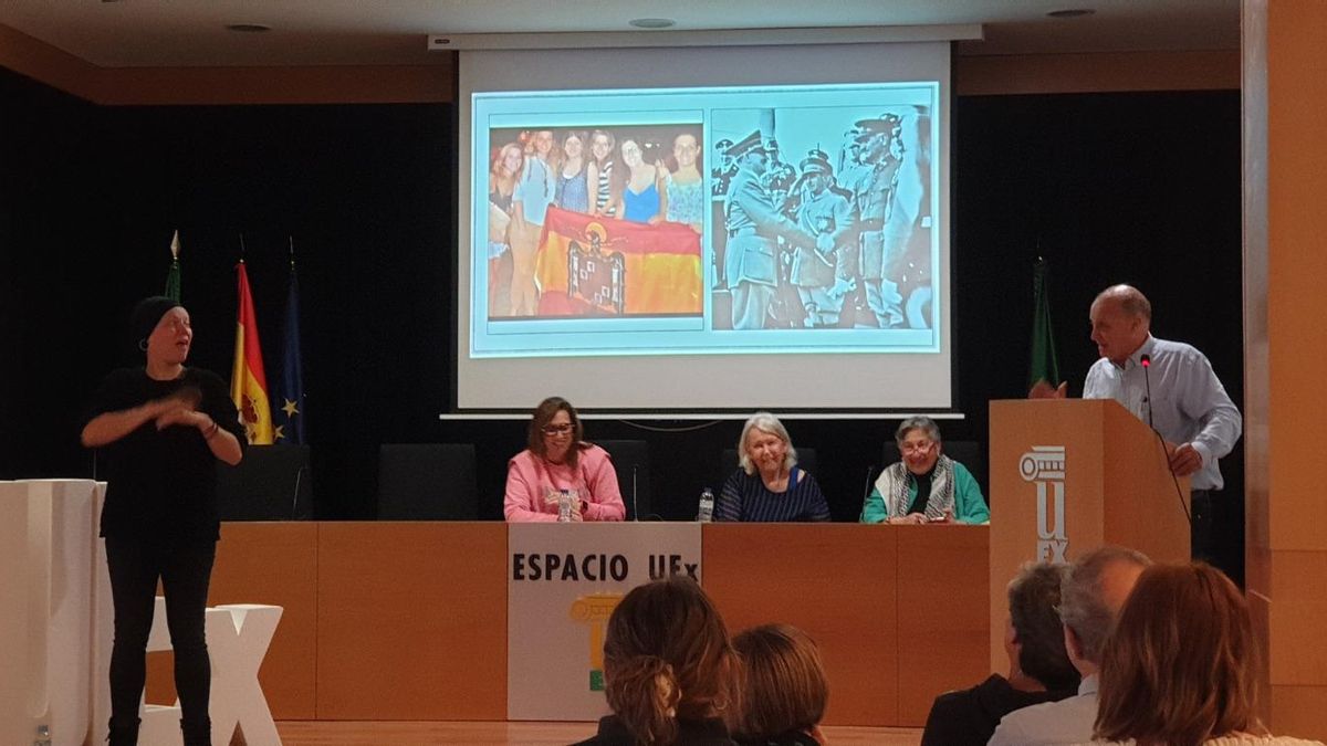 El periodista, en un momento de su intervención