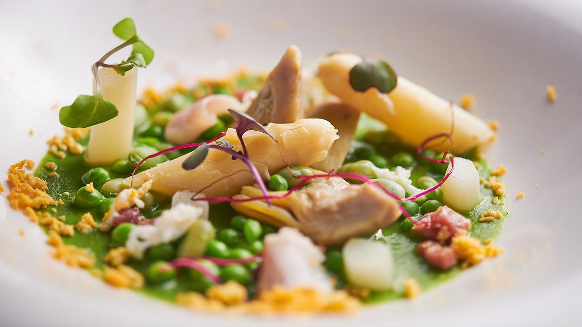 Espárragos en el Restaurante 33 de Tudela