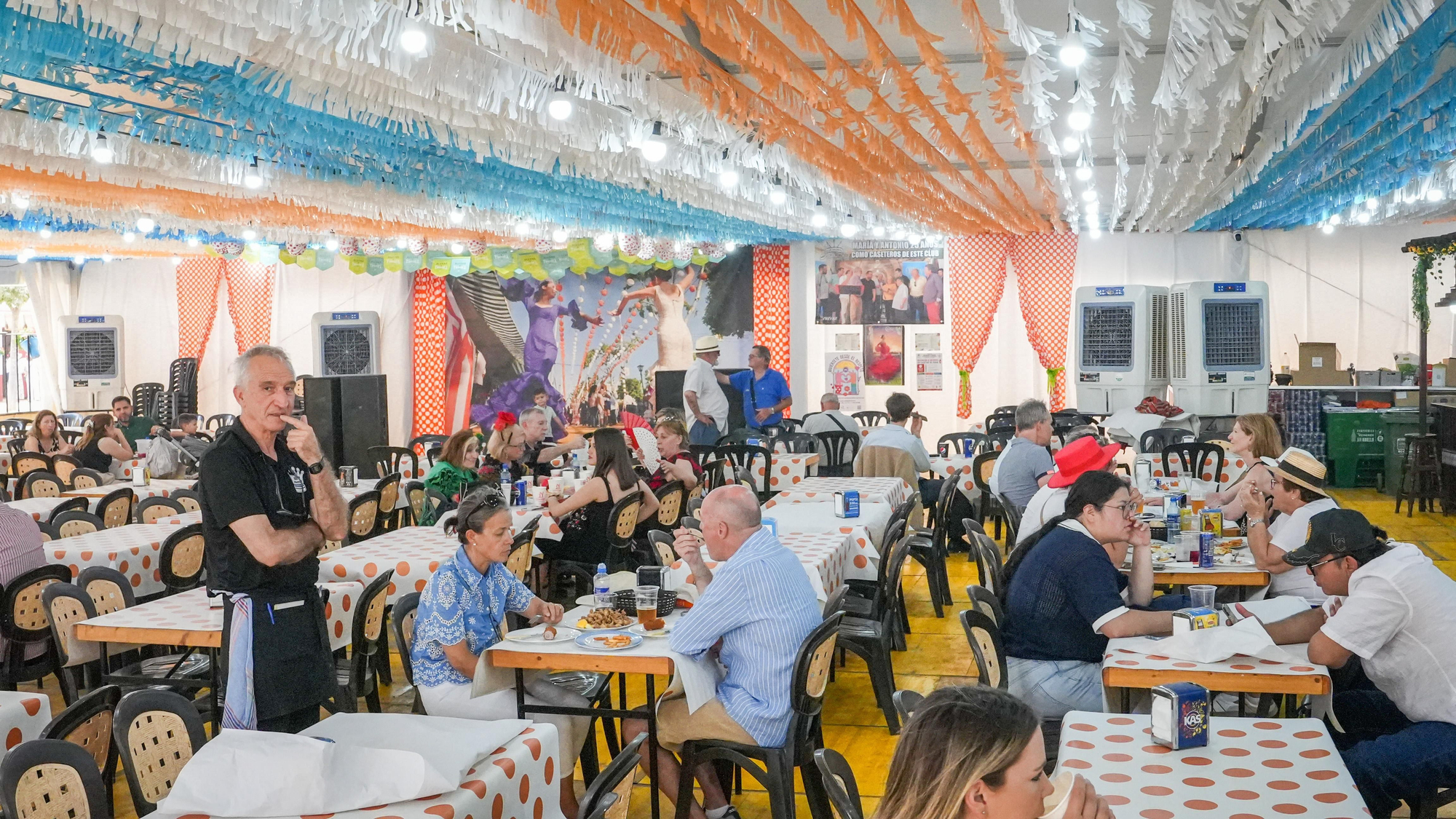 Comidas de empresas y amigos en la Feria de Córdoba